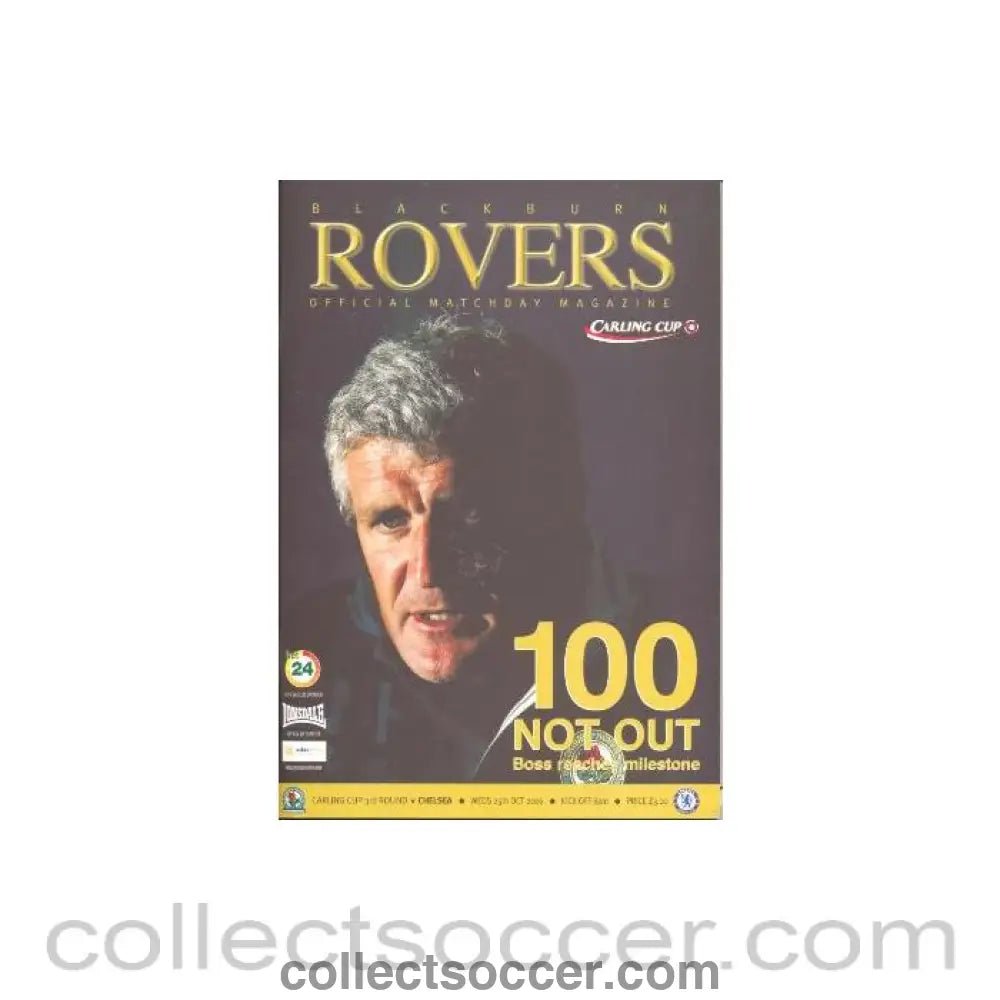 2006 - Blackburn Rovers vChelsea official programme 25/10/2006 - Collect Soccer