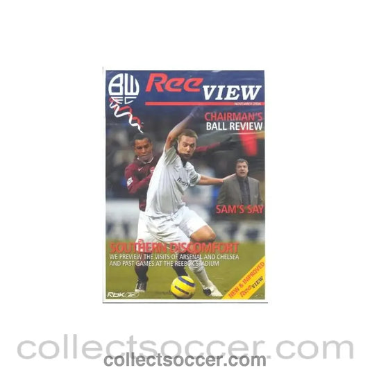 2006 - Bolton Wanderers Reeview Magazine of November 2006