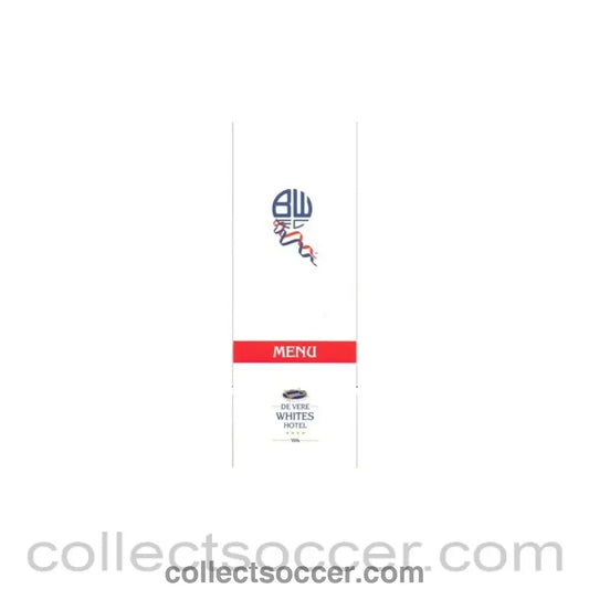 2006 - Bolton Wanderers v Chelsea Menu 15/04/2006