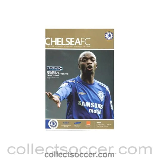 2006 - Chelsea v Charlton Athletic official programme 22/01/2006 Barclais Premiership