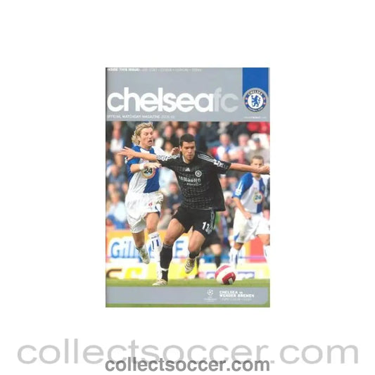 2006 - Chelsea v Werder Bremen official programme 12/09/2006