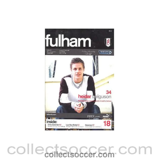 2006 - Fulham v Chelsea official programme 19/03/2006