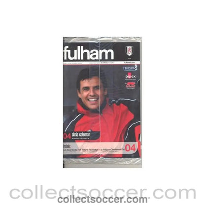 2006 - Fulham vChelsea official programme 23/09/2006 - Collect Soccer