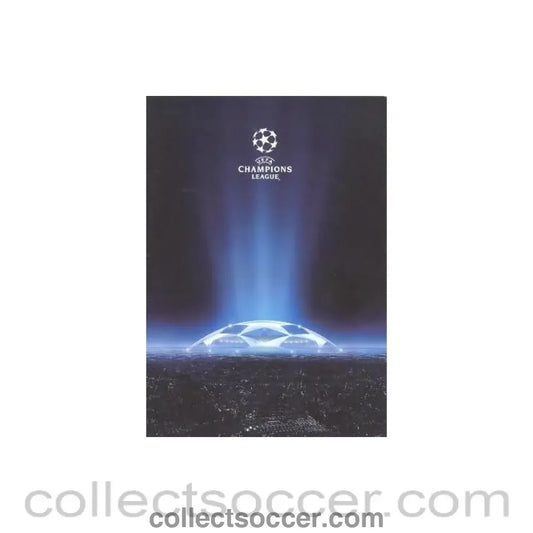 2006 - Levski Sofia Bulgaria v Chelsea menu 27/09/2006