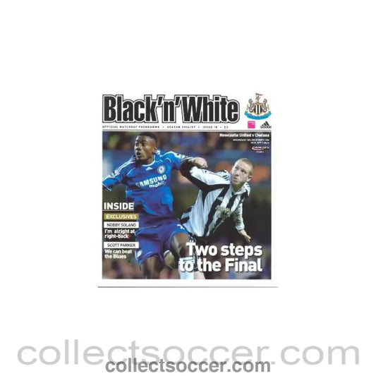2006 - Newcastle United vChelsea official programme 20/12/2006