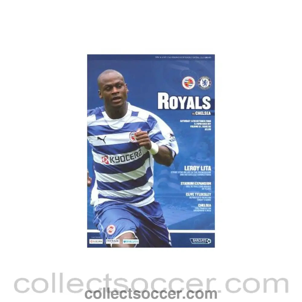 2006 - Reading vChelsea official programme 14/10/2006