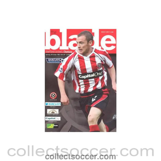 2006 - Sheffield United vChelsea official programme 28/10/2006,
