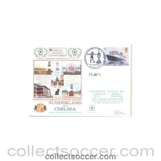 2006 - Sunderland v Chelsea First Day Cover 15/01/2006