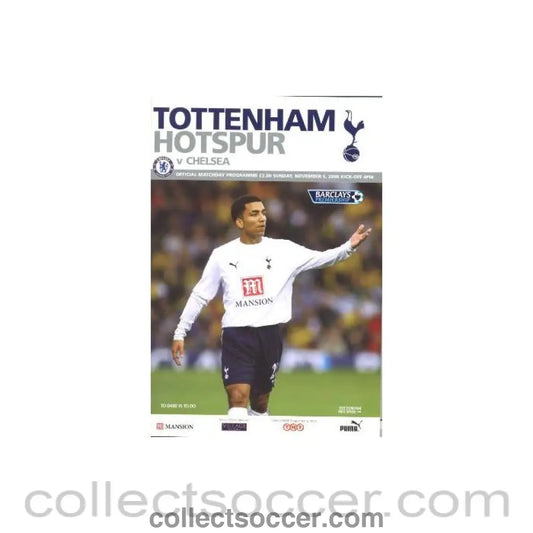 2006 - Tottenham Hotspur vChelsea official programme 05/11/2006