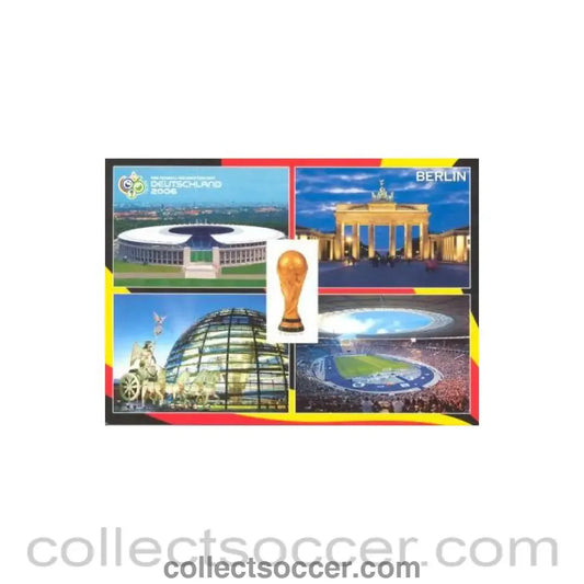 2006 World Cup Germany postcard Berlin in 4 photos