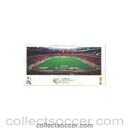 2006 World Cup Germany postcard Hannover Stadium - Collect Soccer