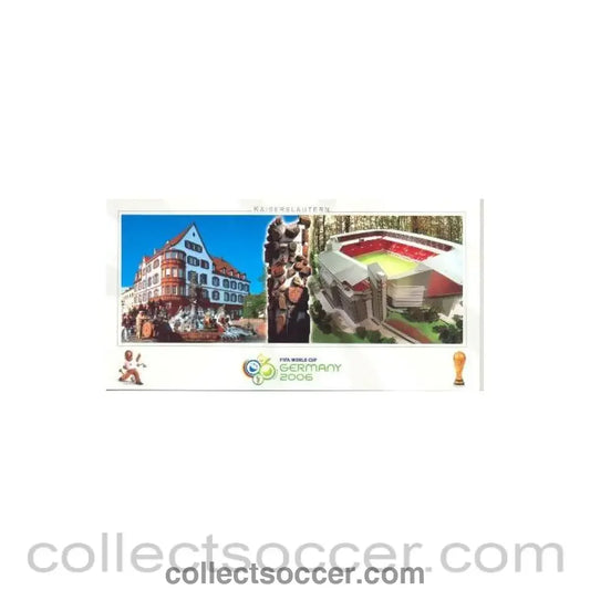 2006 World Cup Germany postcard Kaiserslautern Stadium and city