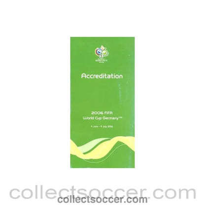 2006 World Cup Media Accreditation - Collect Soccer