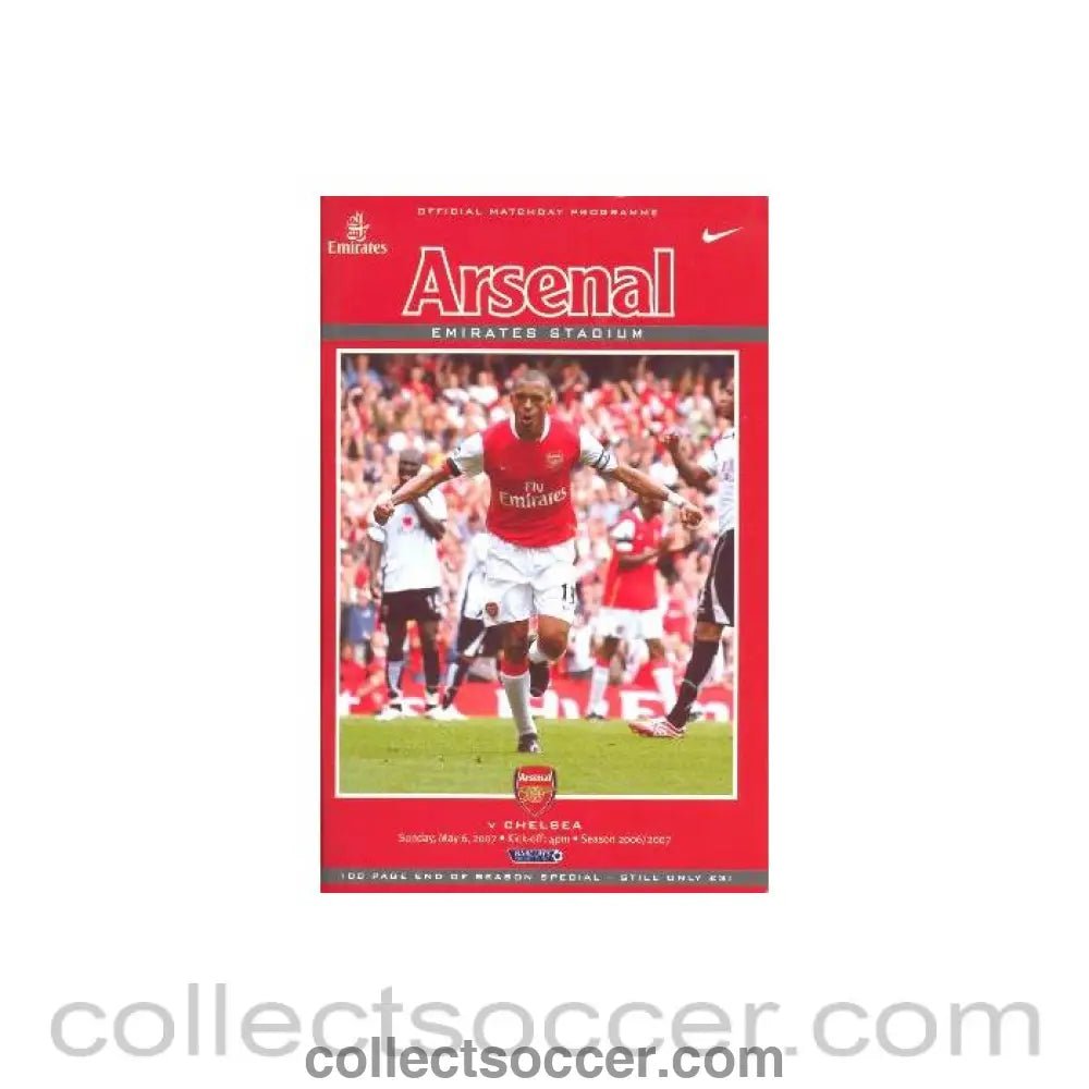 2007 - Arsenal v Chelsea official programme 06/05/2007 - Collect Soccer