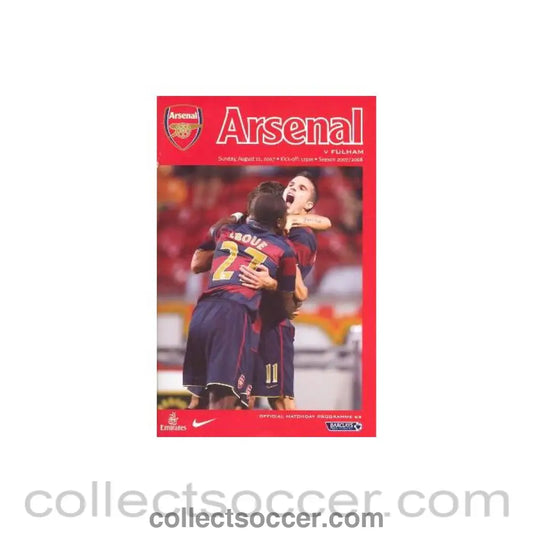 2007 - Arsenal v Fulham official programme 12/08/2007
