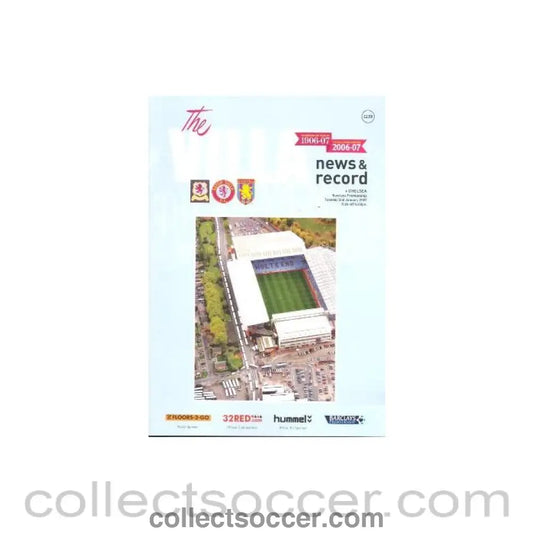 2007 - Aston Villa vChelsea official programme 02/01/2007