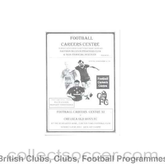 2007 - AtChelsea Football Careers Centre XI vChelsea Old Boys FC official programme 03/06/2007