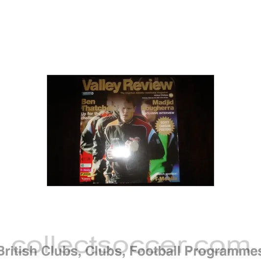 2007 - Charlton Athletic vChelsea official programme 03/02/2007