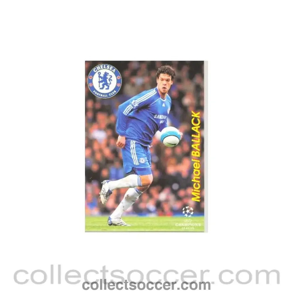 2007 - Chelsea Michael Ballack Russian produced postcard 2007-2008