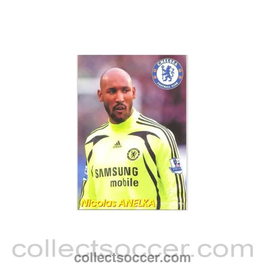 2007 - Chelsea Nicolas Anelka Russian produced postcard 2007-2008