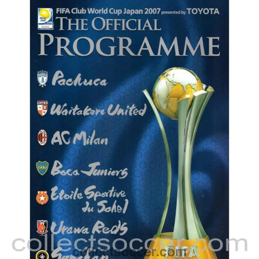 2007 Club World Cup Official Tournament Programme - AC Milan, Boca Juniors - Collect Soccer