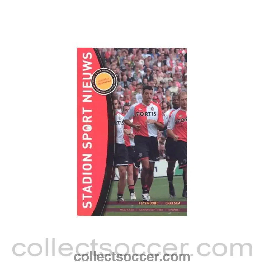 2007 - Feyenoord vChelsea official programme 2007-2008