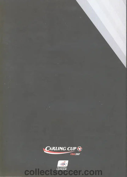 2007 League Cup Final Programme Arsenal v Chelsea - Collect Soccer