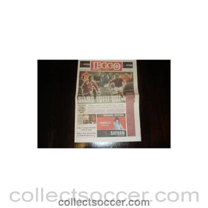 2007 - Leggo newspaper of 04/04/2007 about the match Roma v Manchester United - Collect Soccer