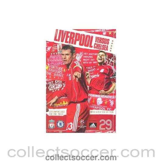 2007 - Liverpool v Chelsea official programme 01/05/2007 Champions League Semi - Final 2nd Leg - Collect Soccer