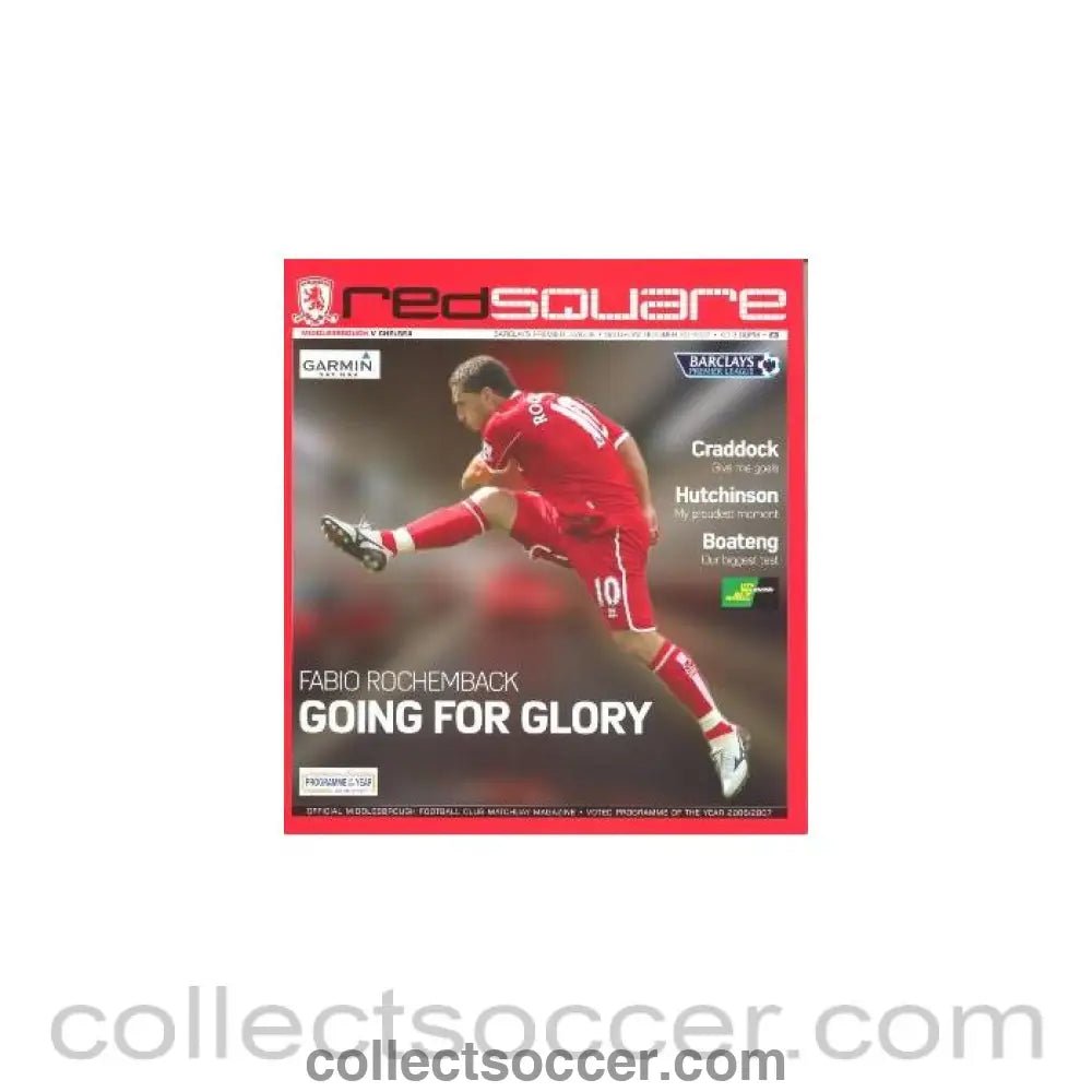2007 - Middlesbrough vChelsea official programme 20/10/2007 Premier League - Collect Soccer