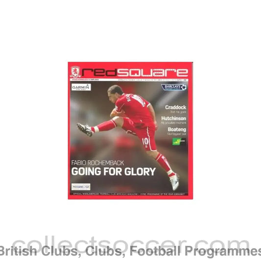 2007 - Middlesbrough vChelsea official programme 20/10/2007 Premier League