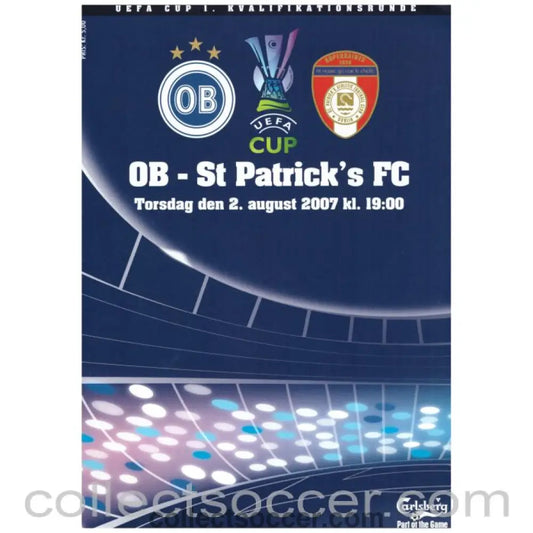 2007 OB v St Patricks FC Official Programme - Collect Soccer