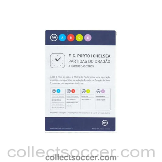 2007 - Porto v Chelsea leaflet 21/02/2007 Champions League