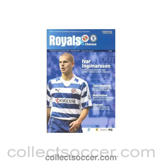 2007 - Reading vChelsea official programme 15/08/2007 Premier League - Collect Soccer