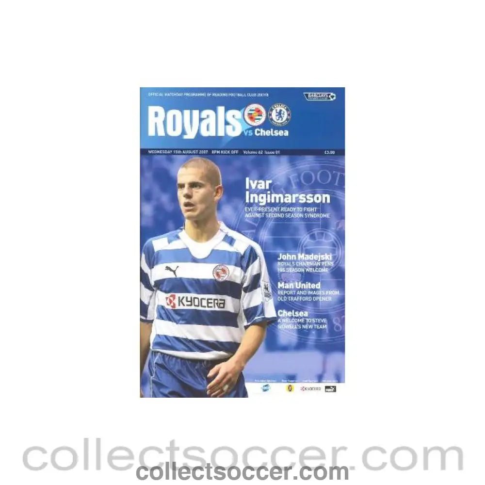 2007 - Reading vChelsea official programme 15/08/2007 Premier League - Collect Soccer