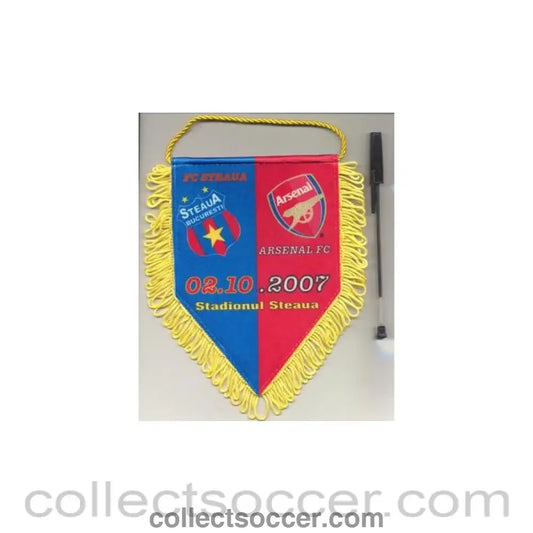 2007 - Steaua v Arsenal 02/10/2007 pennant