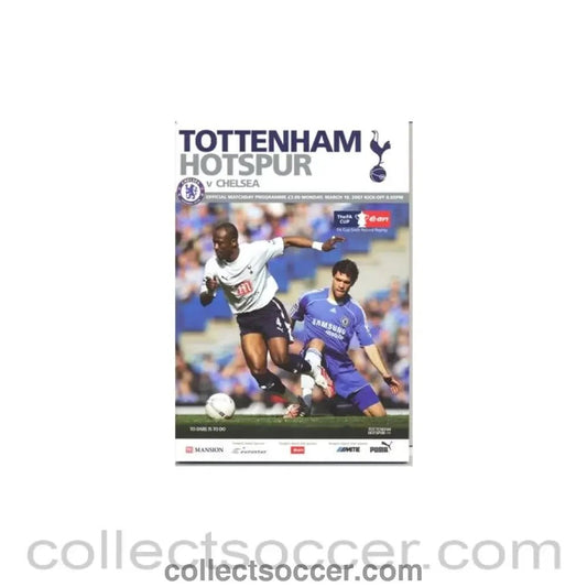 2007 - Tottenham Hotspur v Chelsea official programme 19/03/2007 - Collect Soccer