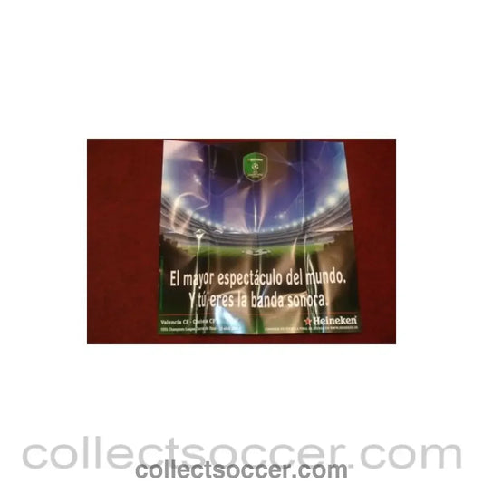 2007 - Valencia v Chelsea poster 10/04/2007