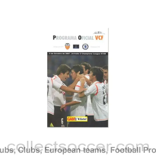 2007 - Valencia vChelsea official programme 03/10/2007