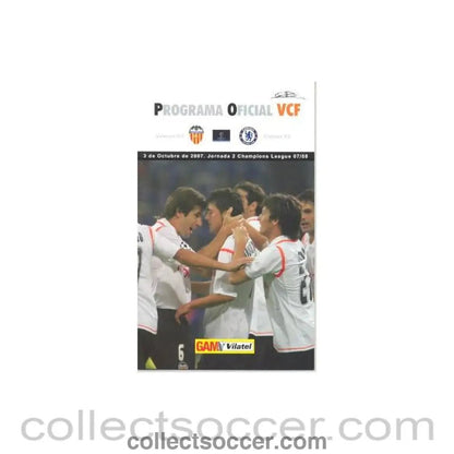 2007 - Valencia vChelsea official programme 03/10/2007 - Collect Soccer