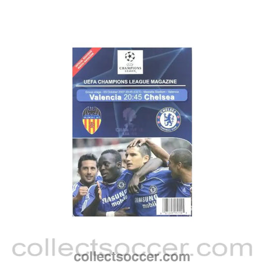 2007 - Valencia vChelsea unofficial programme 03/10/2007 pirate - Collect Soccer