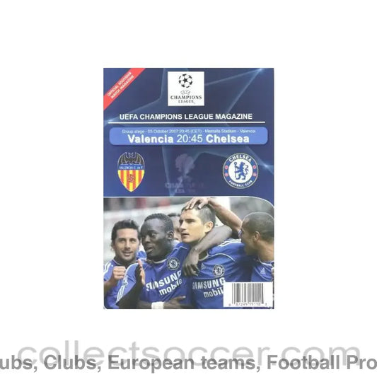 2007 - Valencia vChelsea unofficial programme 03/10/2007 pirate