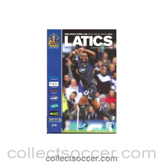 2007 - Wigan Athletic vChelsea official programme 03/11/2007 Premier League - Collect Soccer