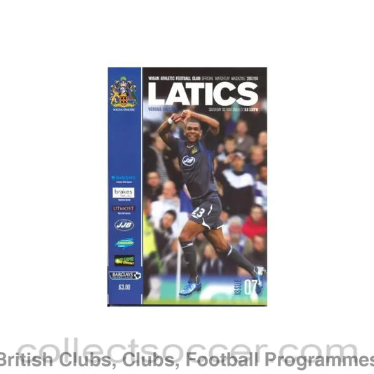 2007 - Wigan Athletic vChelsea official programme 03/11/2007 Premier League