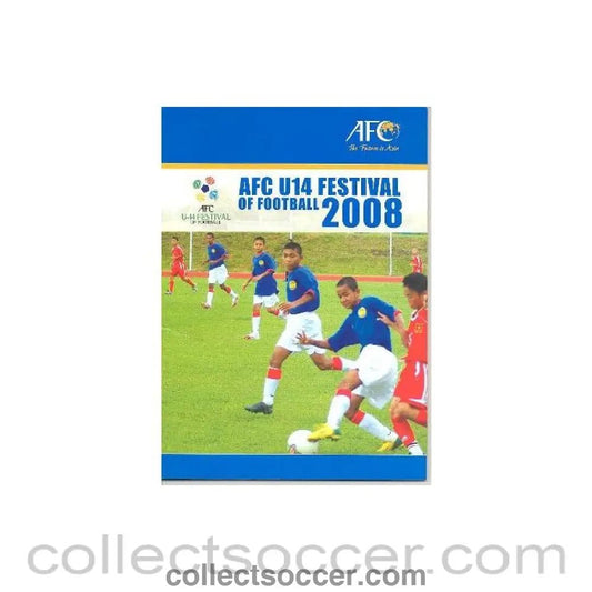 2008 - AFC International Tournament U14 2008 official programme - Collect Soccer