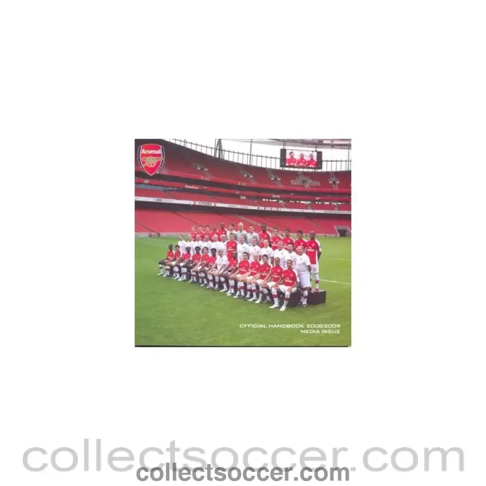 2008 - Arsenal official handbook 2008 - 2009 media issue - Collect Soccer