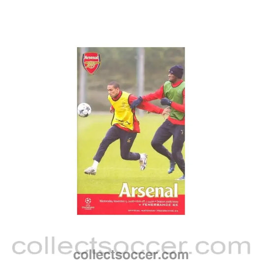 2008 - Arsenal v Fenerbahce official programme 05/11/2008