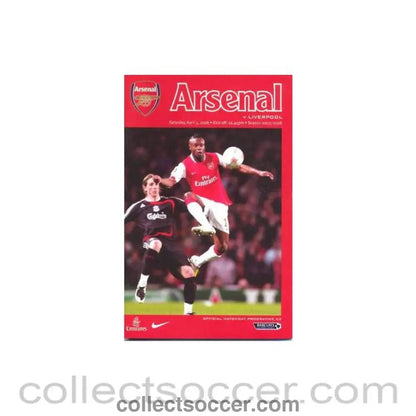 2008 - Arsenal v Liverpool official programme 05/04/2008 - Collect Soccer