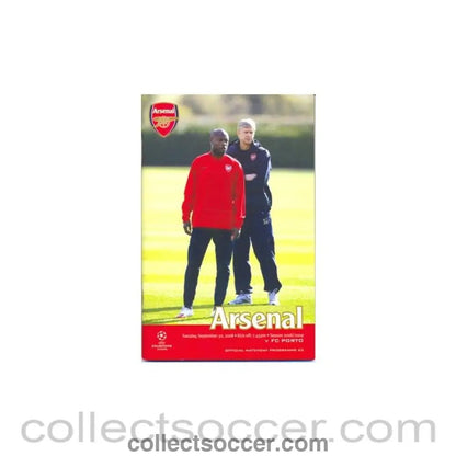 2008 - Arsenal v Porto official programme 30/09/2008 - Collect Soccer