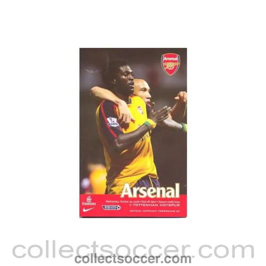 2008 - Arsenal v Tottenham Hotspur official programme 29/10/2008